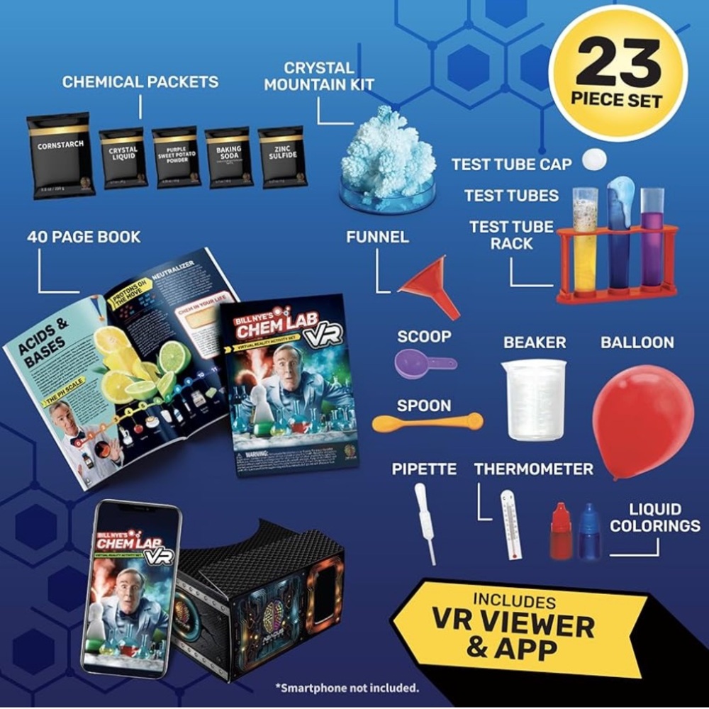 Chem Lab VR Virtual Reality Kids Science Kit Book Interactive Learning Activity - Picture 2 of 7